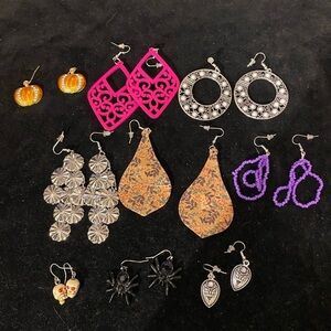 Lot 12-Bundle if 9 Dangle Earrings (EF)